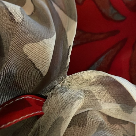 OLIVIER STRELLI Sheer Dress Cover Up Deep Side Slits Vintage VTG Size 38 Medium - Picture 8 of 9